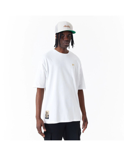 T-shirt Oversize New Era Sticker Blanc