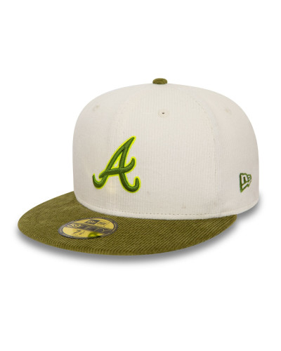 Casquette New Era 59FIFTY Fitted Atlanta Braves MLB Velours Côtelé