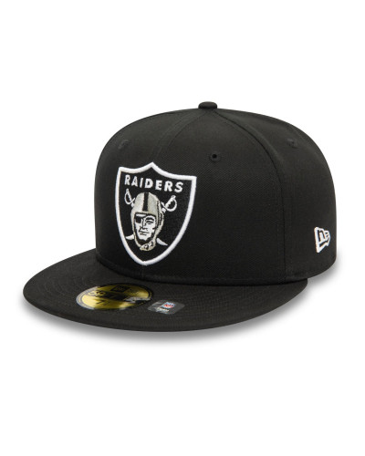 Casquette New Era 59FIFTY Fitted Las Vegas Raiders NFL Official Team Colours noir