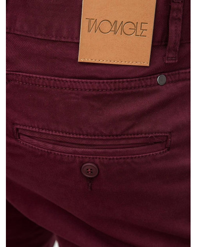 JOGGER PANT TWO ANGLE SKALA BORDEAU