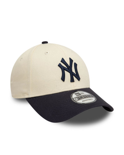 Casquette New era 9FORTY Adjustable New York Yankees Colour Block Crème