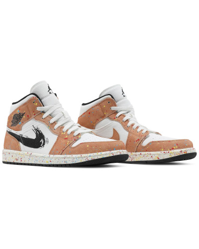 Air Jordan 1 Mid SE 'Brushstroke Paint Splatter'