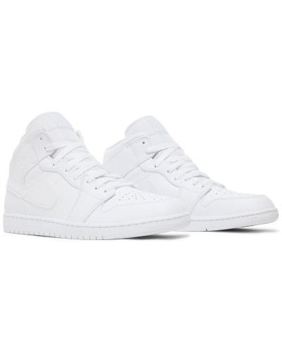 Air Jordan 1 Mid 'Triple White'