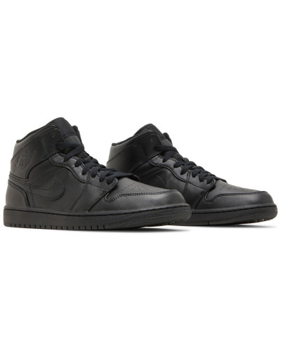 Air Jordan 1 Mid 'Triple Black' 2022