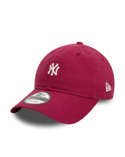 Casquette New era 9TWENTY Adjustable New York Yankees Mini Washed Rouge Foncé