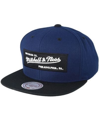 Casquette Snap back Mitchell & Ness 2 Tone Label Navy