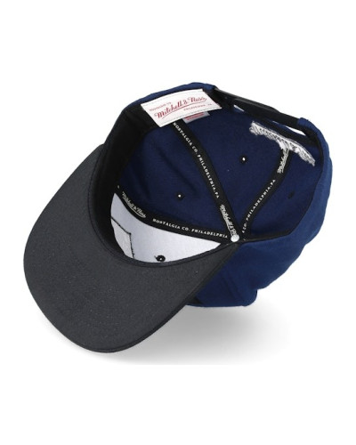 Casquette Snap back Mitchell & Ness 2 Tone Label Navy