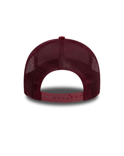 Casquette New era 9FORTY A-Frame Trucker New Era Patch Cord Rouge Foncé