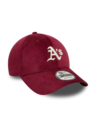 Casquette New Era Oakland Athletics Cord Dark Red 9FORTY Adjustable Cap