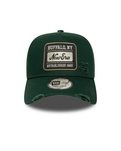 Casquette New Era 9FORTY Patch Wash Aframe vert