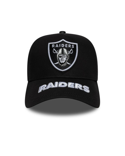 Casquette New era Raiders Eframe Visor Hit Noir