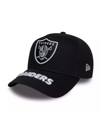Casquette New era Raiders Eframe Visor Hit Noir