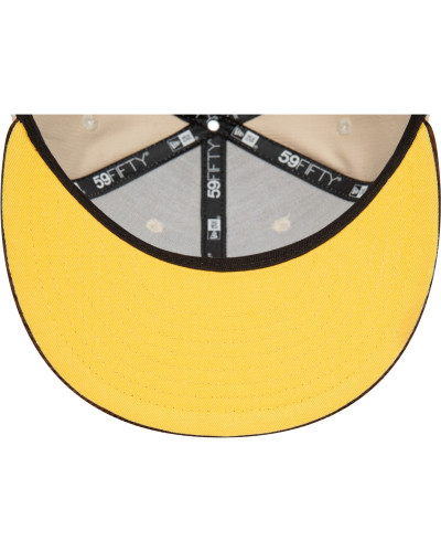 Casquette New Era 59FIFTY Fitted Cord LA Beige Marron