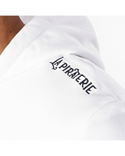Sweat à capuche La piraterie Shine blanc