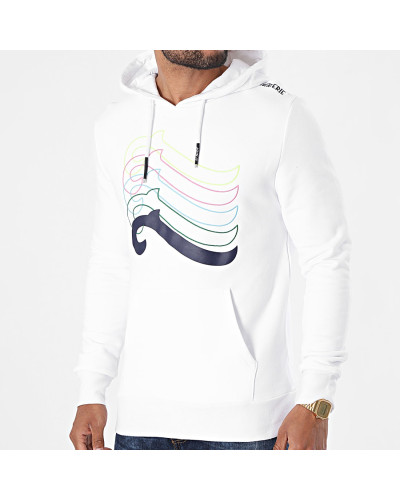 Sweat à capuche La piraterie Shine blanc