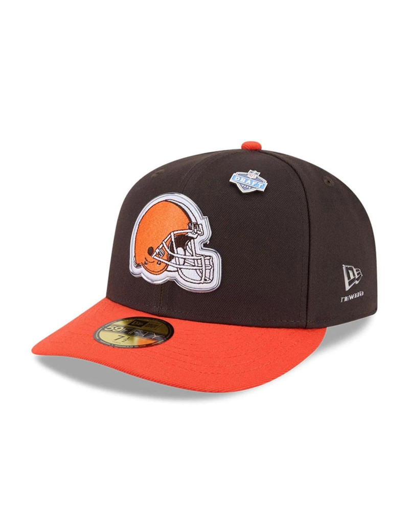 Casquette New Era 59FIFTY Fitted Draft 2026 Cleveland Browns NFL Marron Foncé