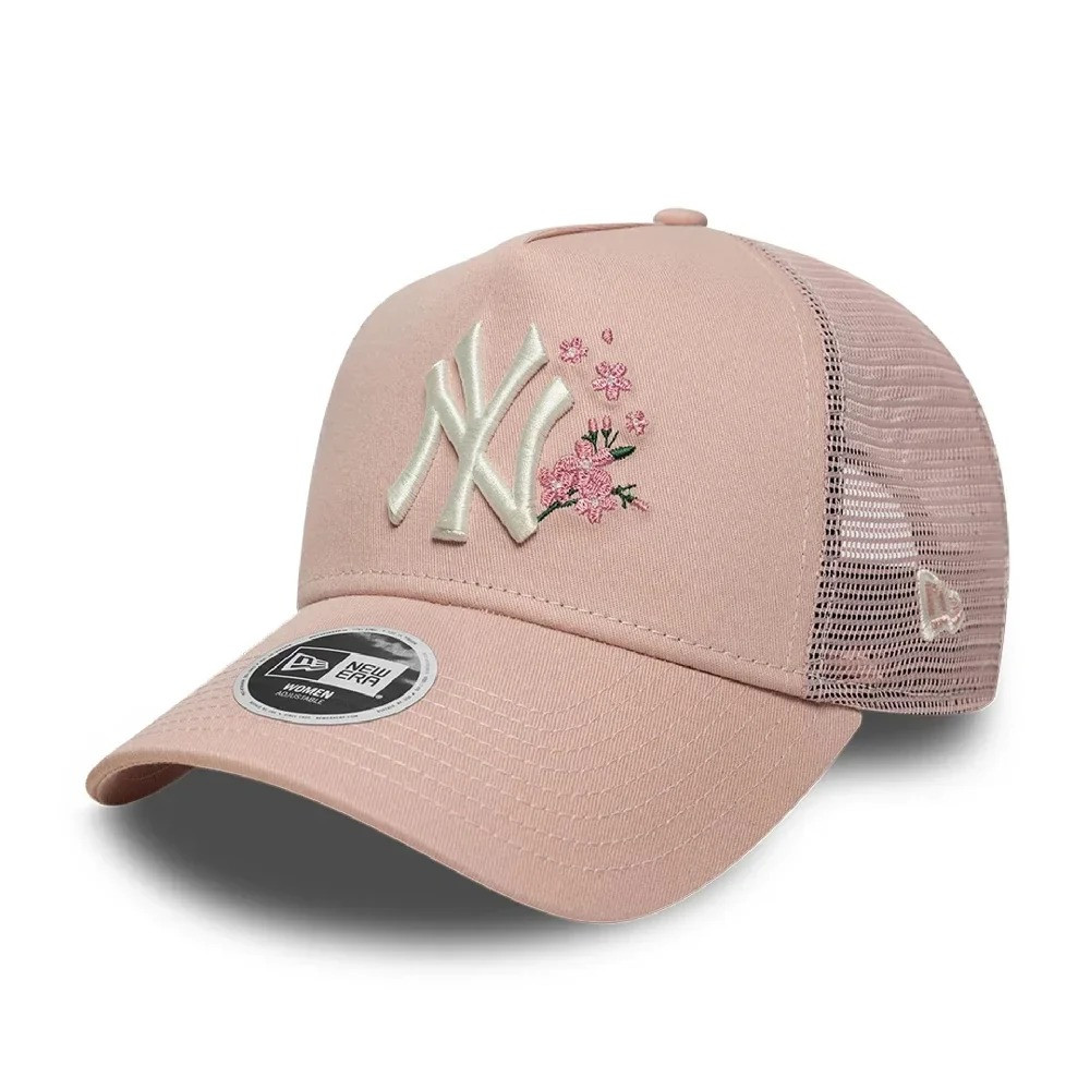 Casquette New Era 9FORTY A-Frame Trucker New York Yankees MLB Floral Rose Pastel