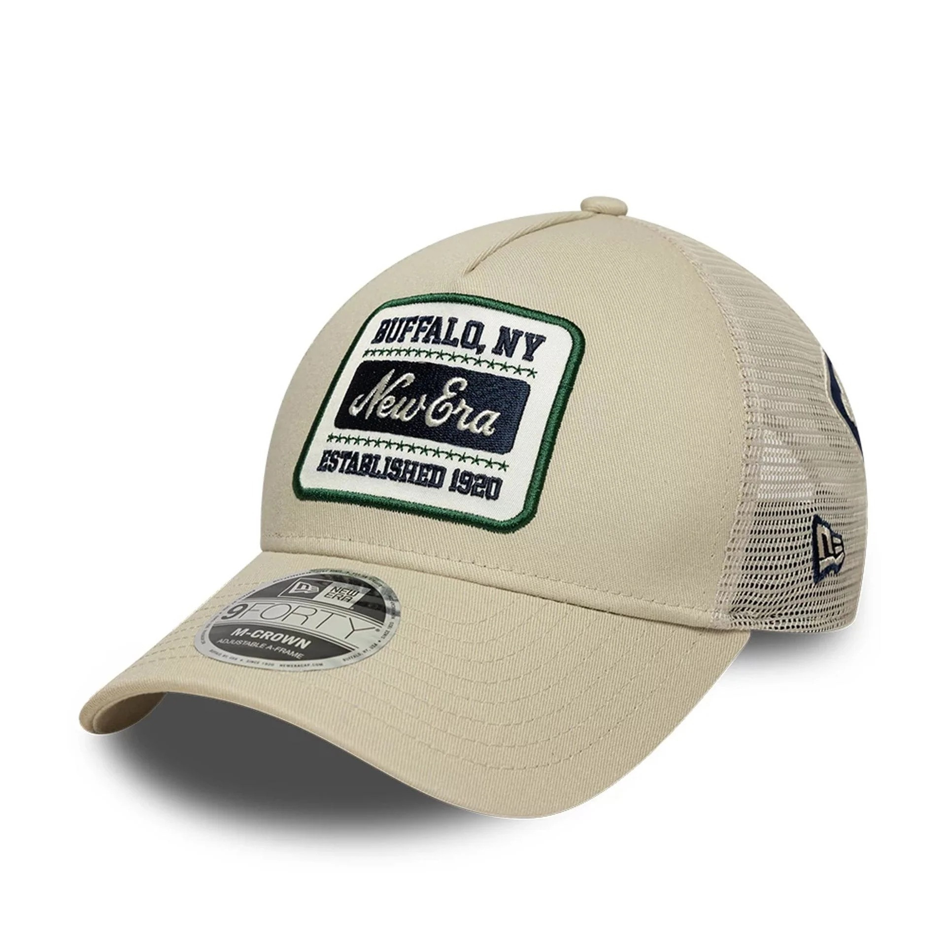 Casquette New Era 9FORTY M-Crown A-Frame Multi Patch New Era Crème