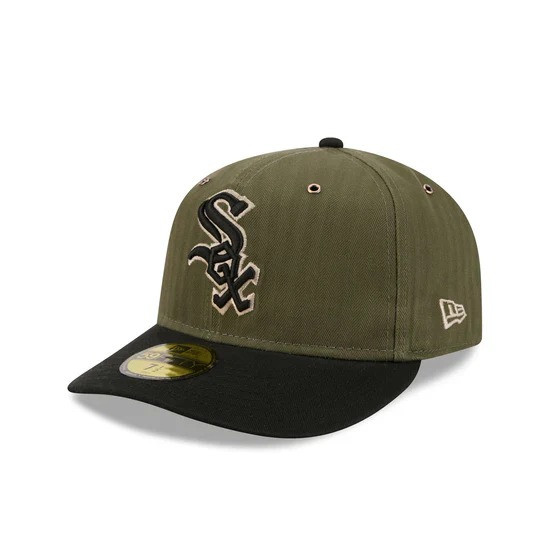 Casquette New Era 59FIFTY Fitted Chicago White Sox MLB Three Looms American Herringbone Vert