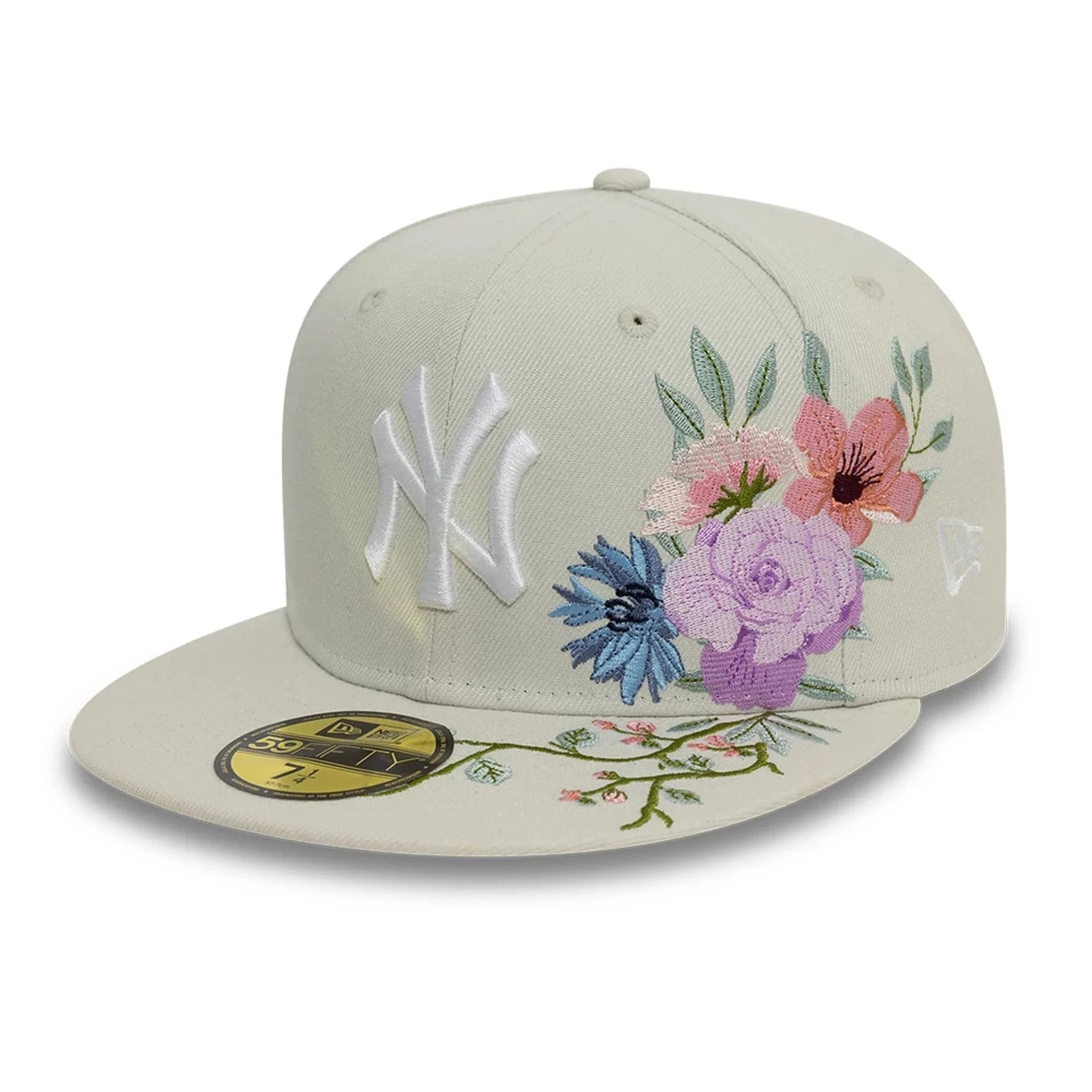 Casquette New Era 59FIFTY Fitted New York Yankees MLB Floral Crème