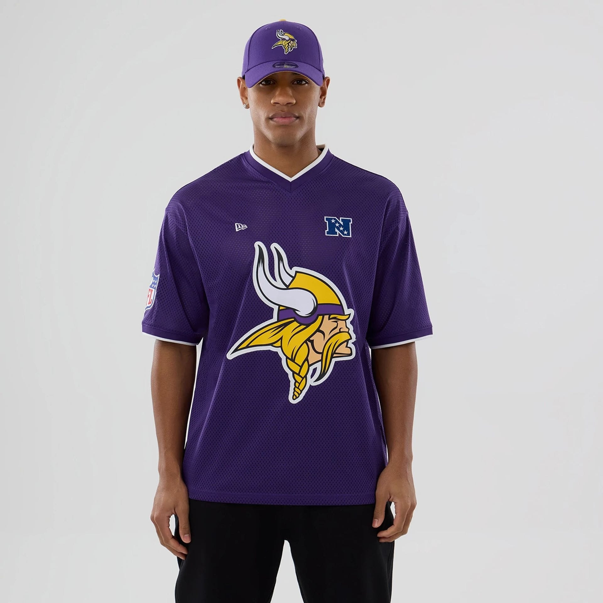 T-shirt New Era Oversize en Mesh Minnesota Vikings NFL Violet