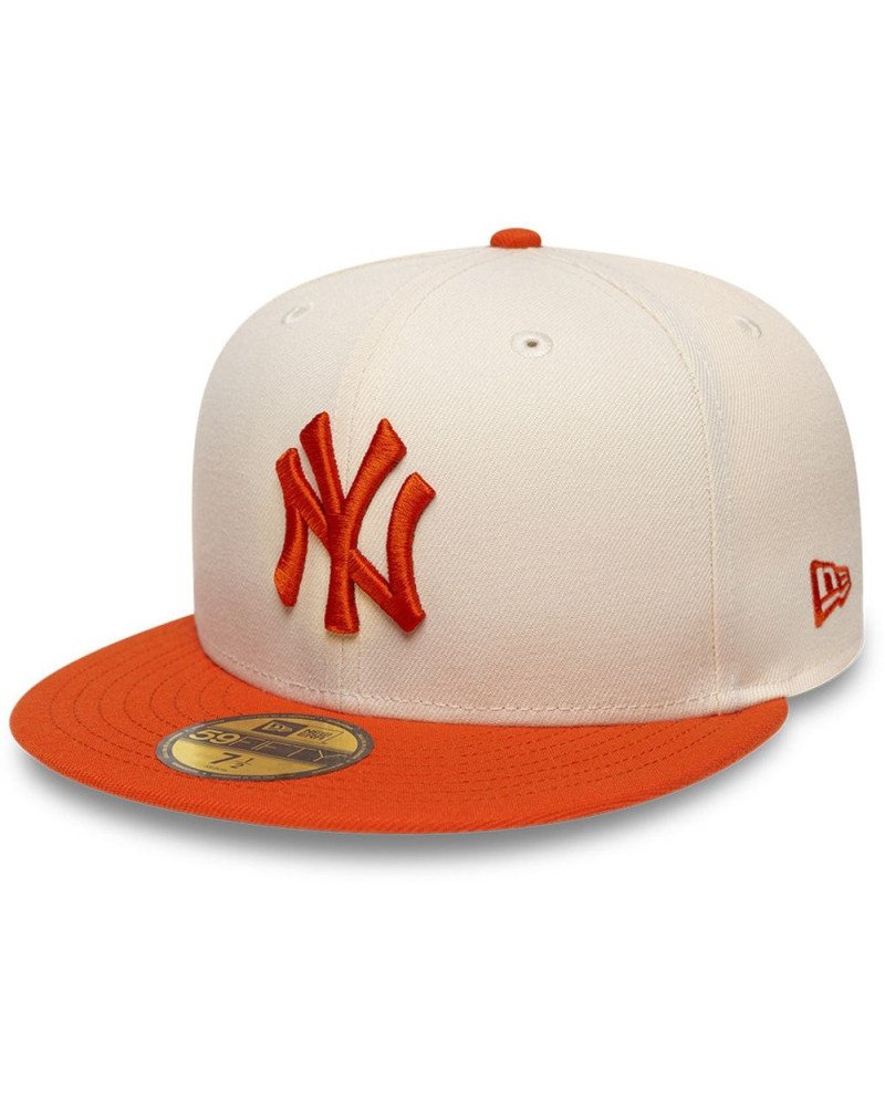 Casquette New Era 59FIFTY New York Yankees League Essential Crème & Orange