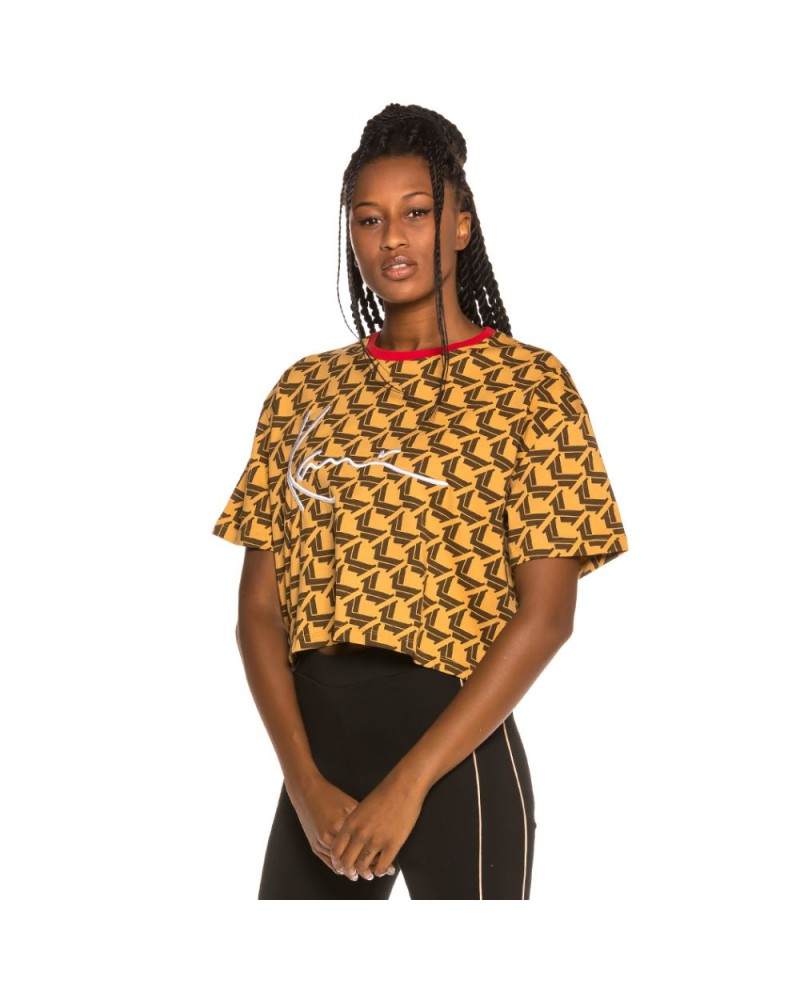 Crop top Karl Kani Signature Camel