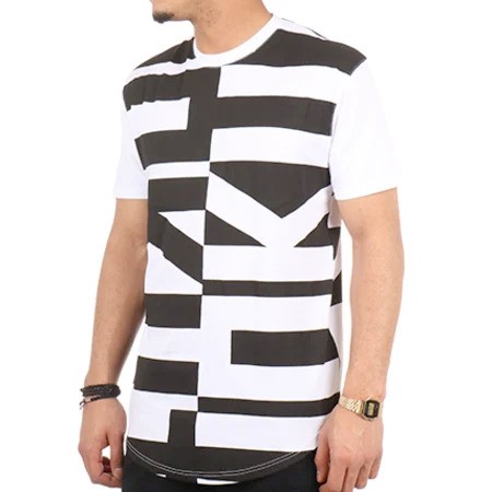 Tee Shirt Unkut Oversize Wang Noir Blanc